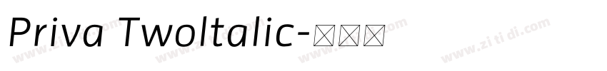 Priva Twoltalic字体转换